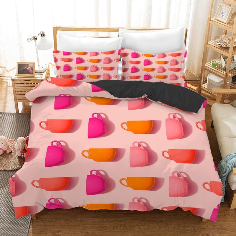 Funda nórdica cama 90 rosa sin arrugas para solucionar el desorden infantil