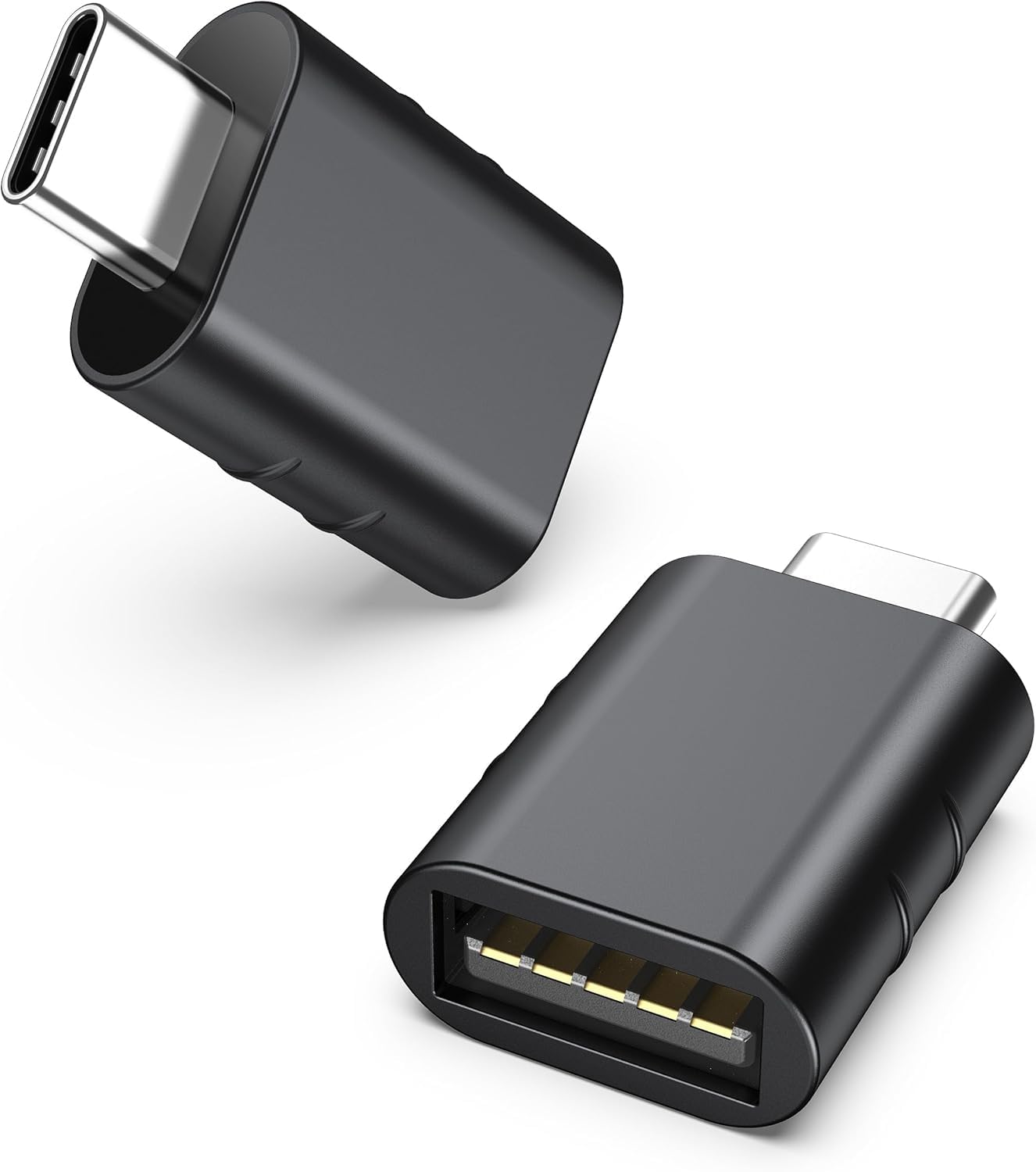 Syntech USB-C auf USB Adapter (2 Stück) USB 3.0 Handy-OTG-Adapter Kompatibel mit iPhone 16 MacBook iPad iMac Surface und mehr
