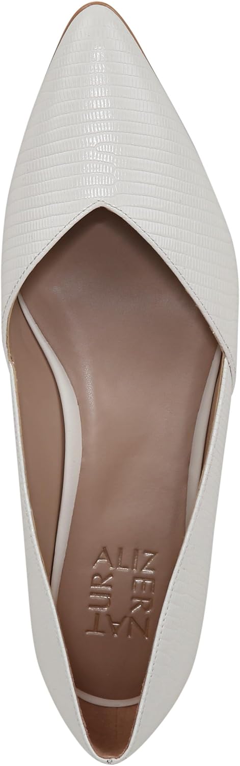 Naturalizer Womens Havana Ballet Flat Warm White Snake Print Leather 8.5 M - Image 5