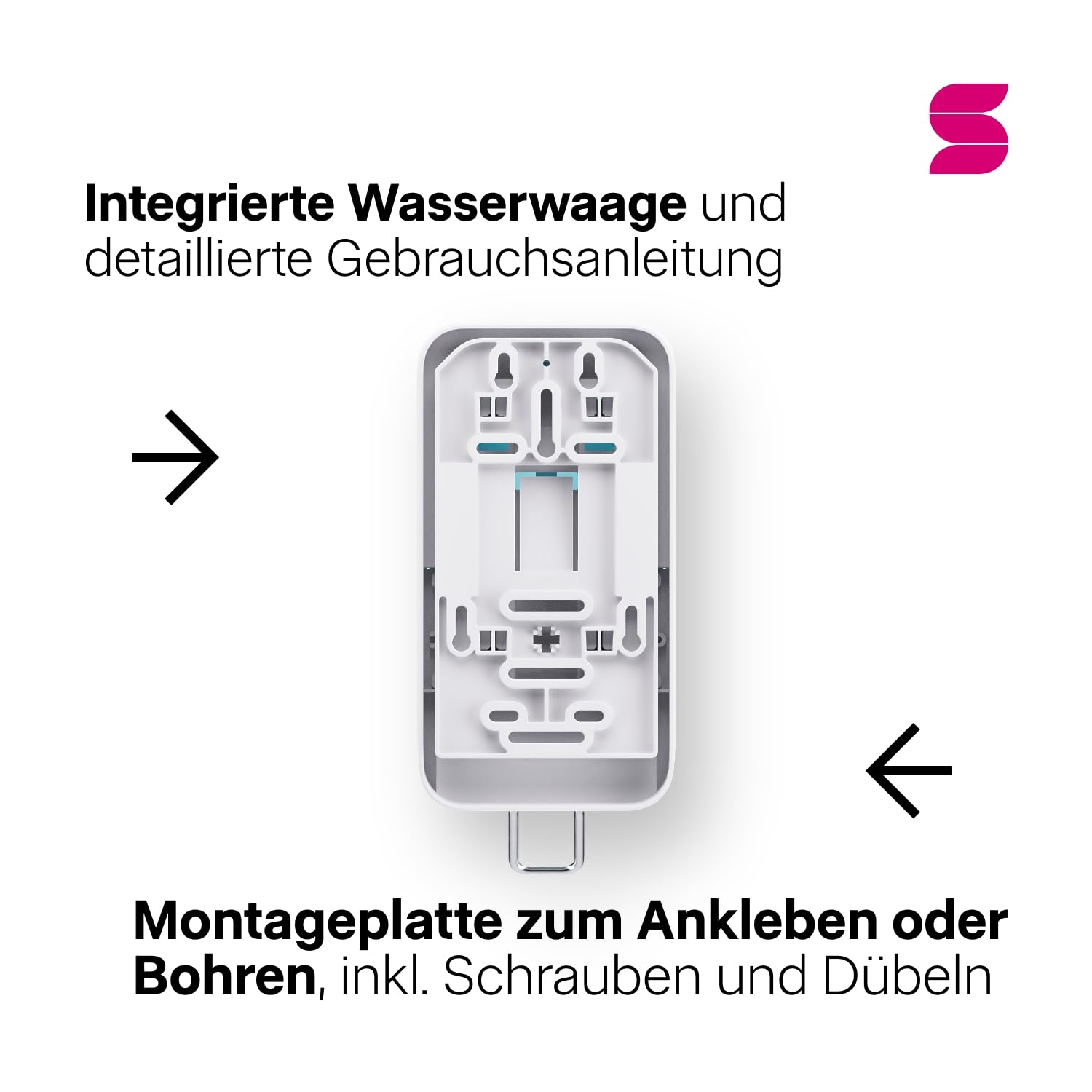 Satino HYGINITY multifunktionaler Spender - für Flüssig- und Schaumseife, Desinfektionsmittel & Reiniger - extra kompakter Seifenspender – SF2 Desinfektionsmittelspender – weiß