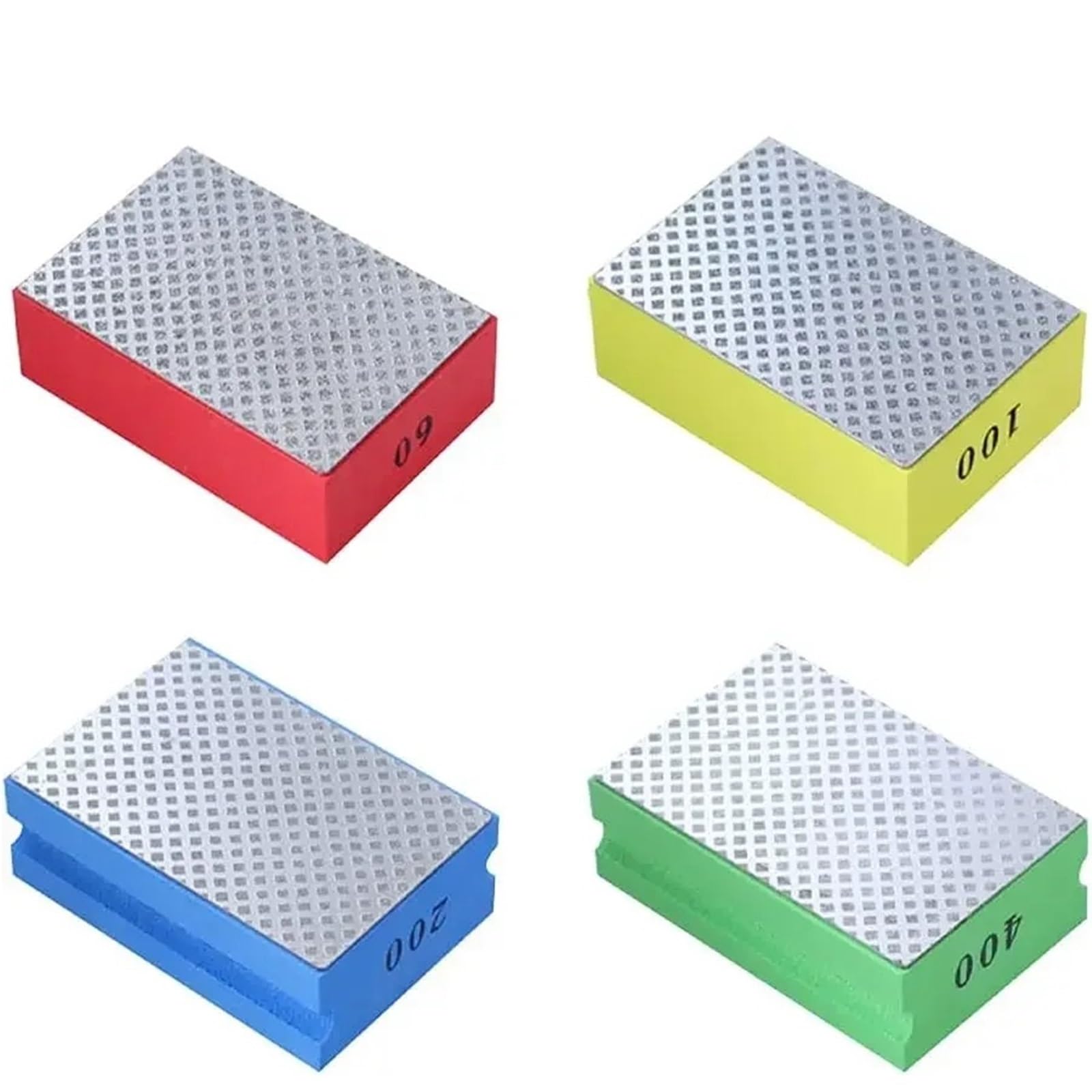 Diamond Hand Polishing Pads, Glass Abrasive Grinding Block Pad for Tiles and Stone Marble Disc Tools