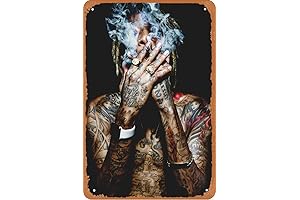 Whiz Khalifa Rap Music Hip-Hop Retro Tin Sign for Street Cafe Bar