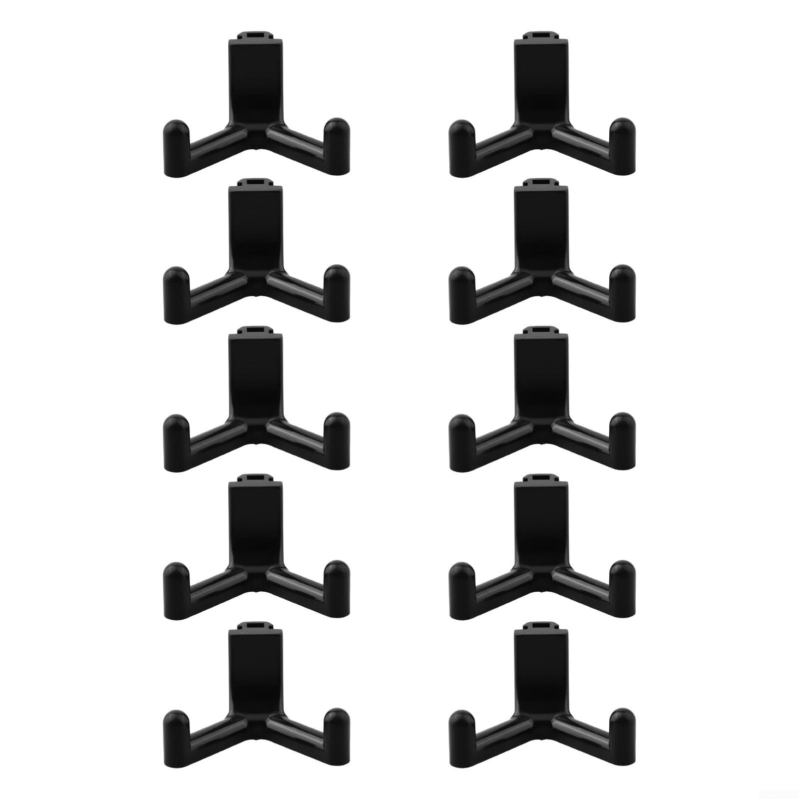 Zilimontt Sturdy Plastic Tool Hooks, for Storage Shed Organization, for Vertical Siding Sheds, Heavy Duty ABS Hooks, for Garden Tools (10pcs)