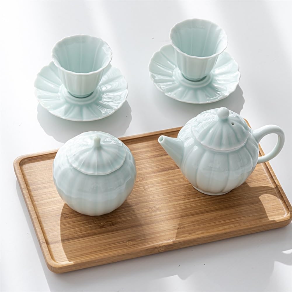 Tea Canister Bulk Tea Storage Container Jar Household Chinese Tea Set Ceramic Sealed Jar Tea Cup Teapot Tea Set Accessories Tea Tin.A