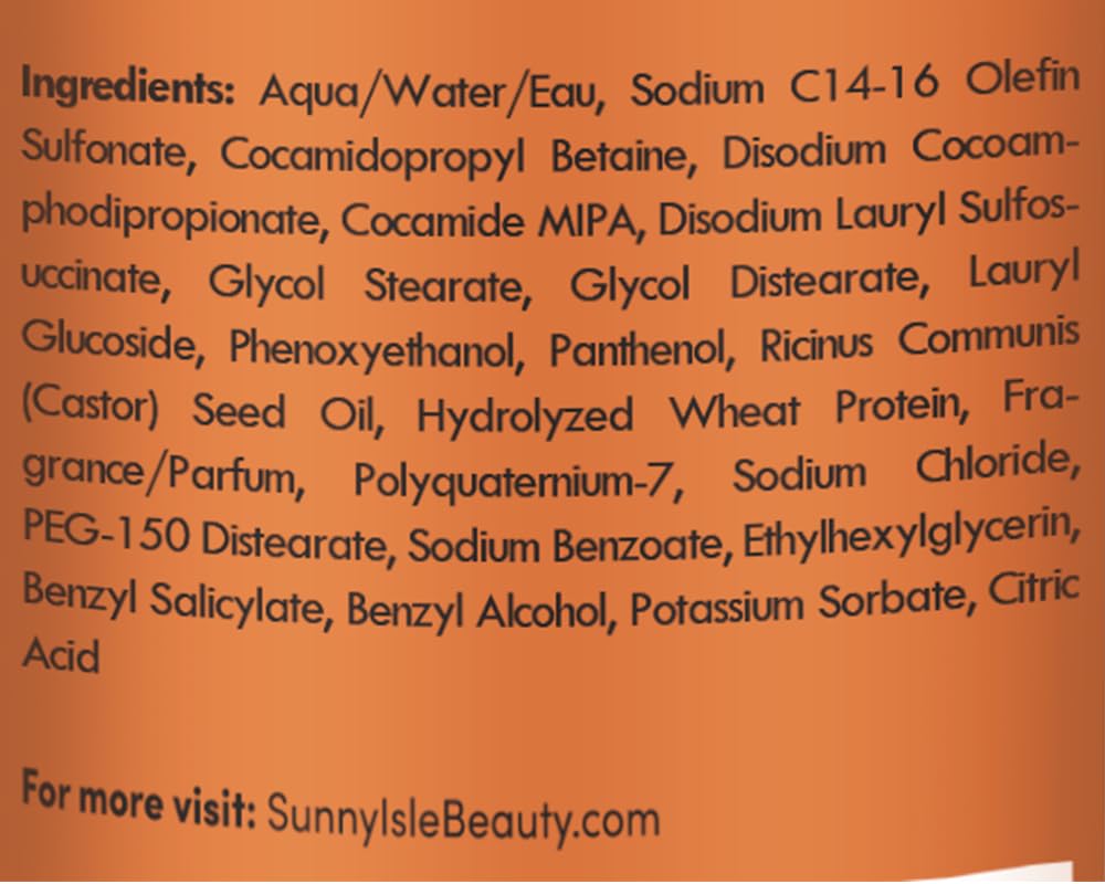 Sunny Isle Jamaican Black Castor Oil Extreme Hydrating Shampoo, Orange, 10 Fl Oz, Packaging May Vary - Image 8