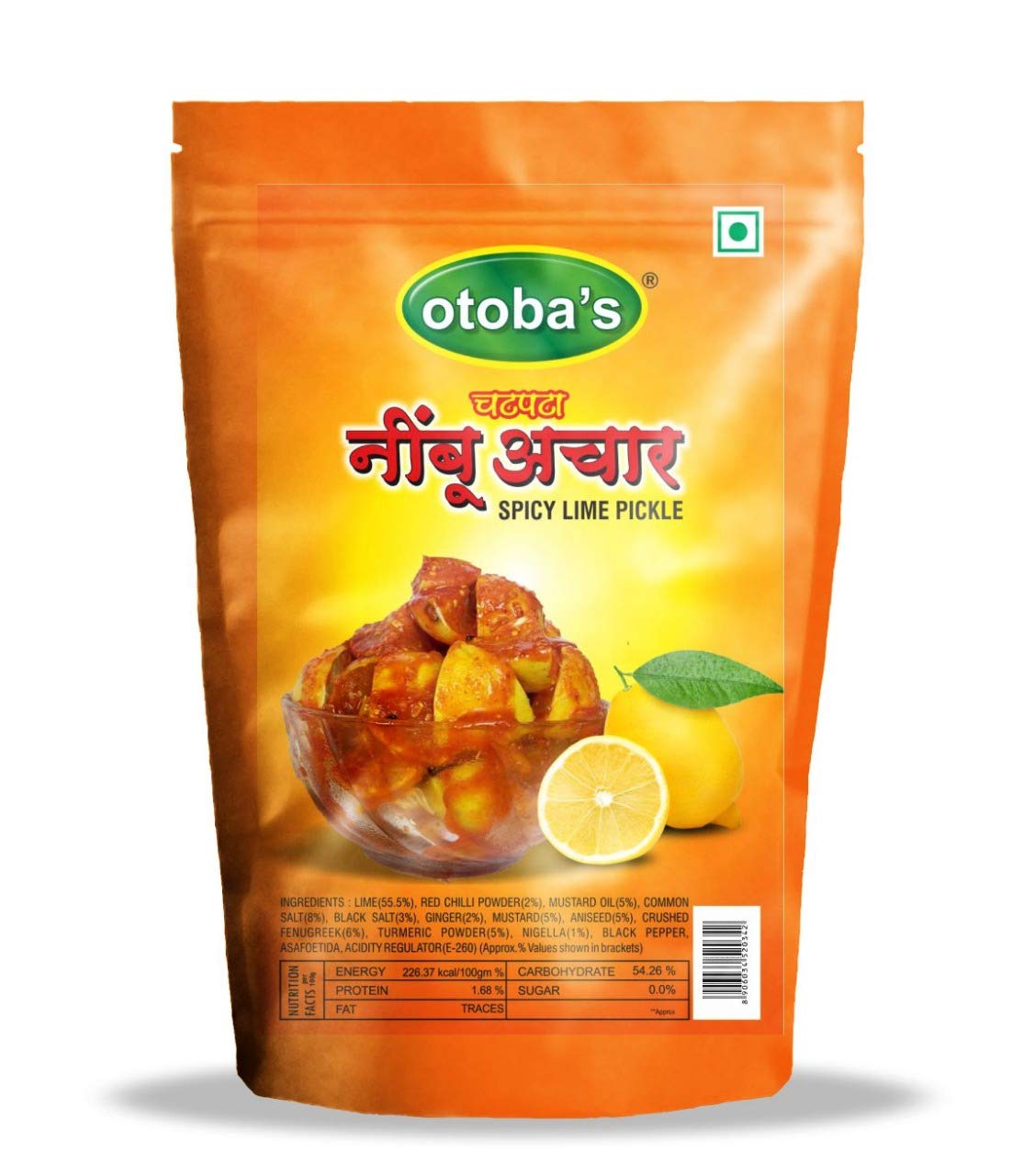 Otobas Chatpata Spicy Lime Pickle (200g) | Handmade Stuffed Nimbu ka Achar | Sweet & Tangy Lemon Pickle | Authentic Rajasthani Condiment (B07931G1R7) Amazon Price History, Amazon Price Tracker