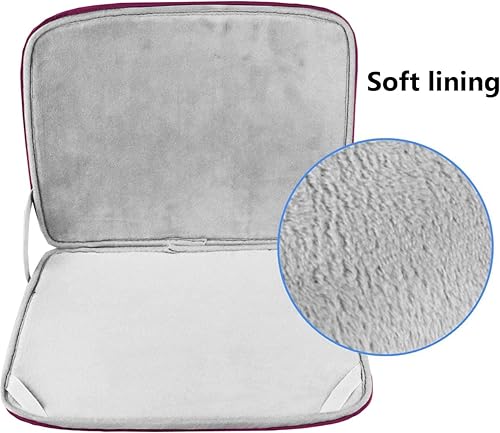 Vista 39 de Funda para laptop de 15.6 pulgadas, duradera a prueba de golpes, funda protectora con tapa, maletín de transporte para computadora, compatible