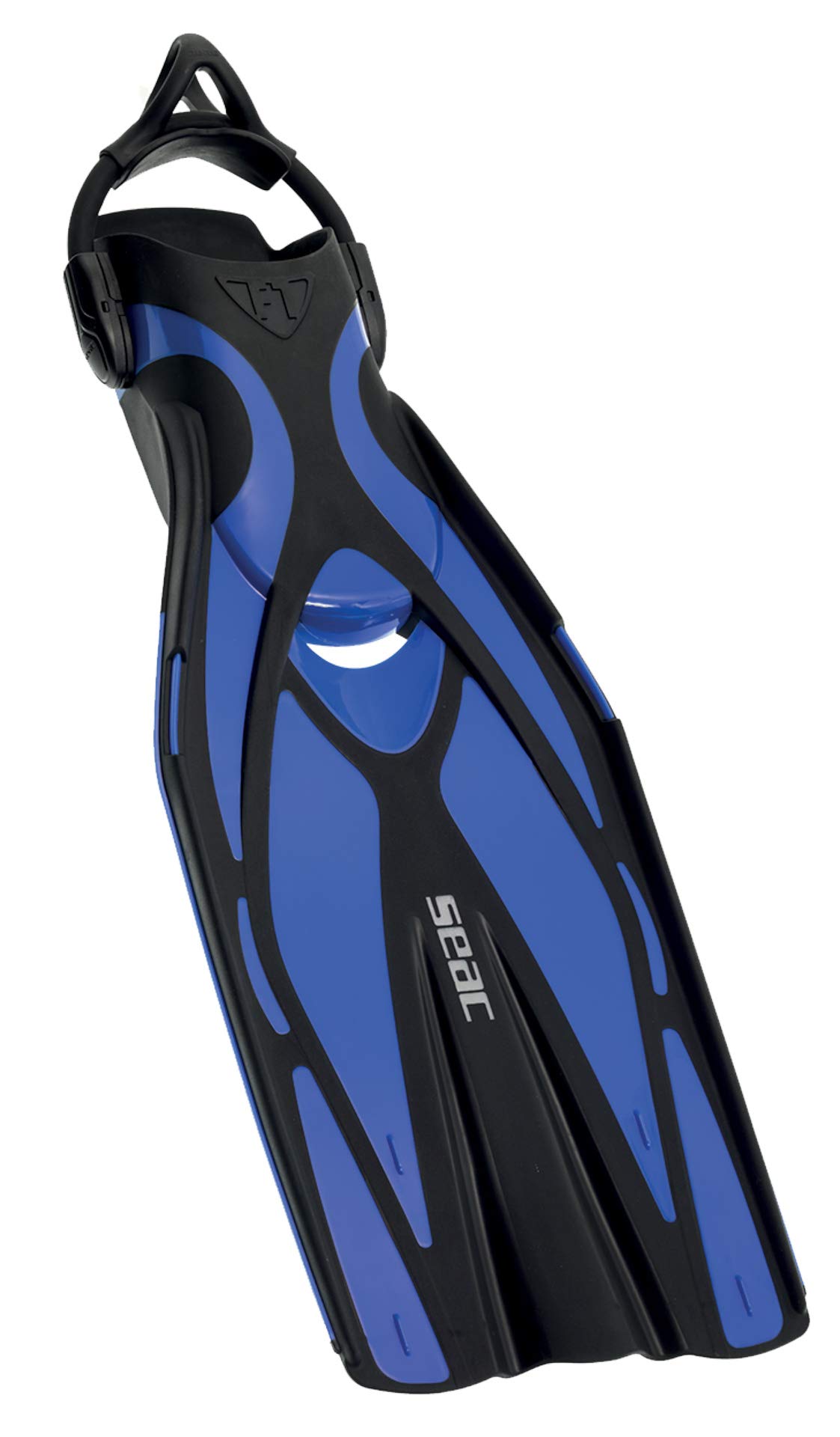 SEAC F1 S-Aletas de Buceo ultraligeras con Correa elástica, 730 Gramos, Unisex Adulto