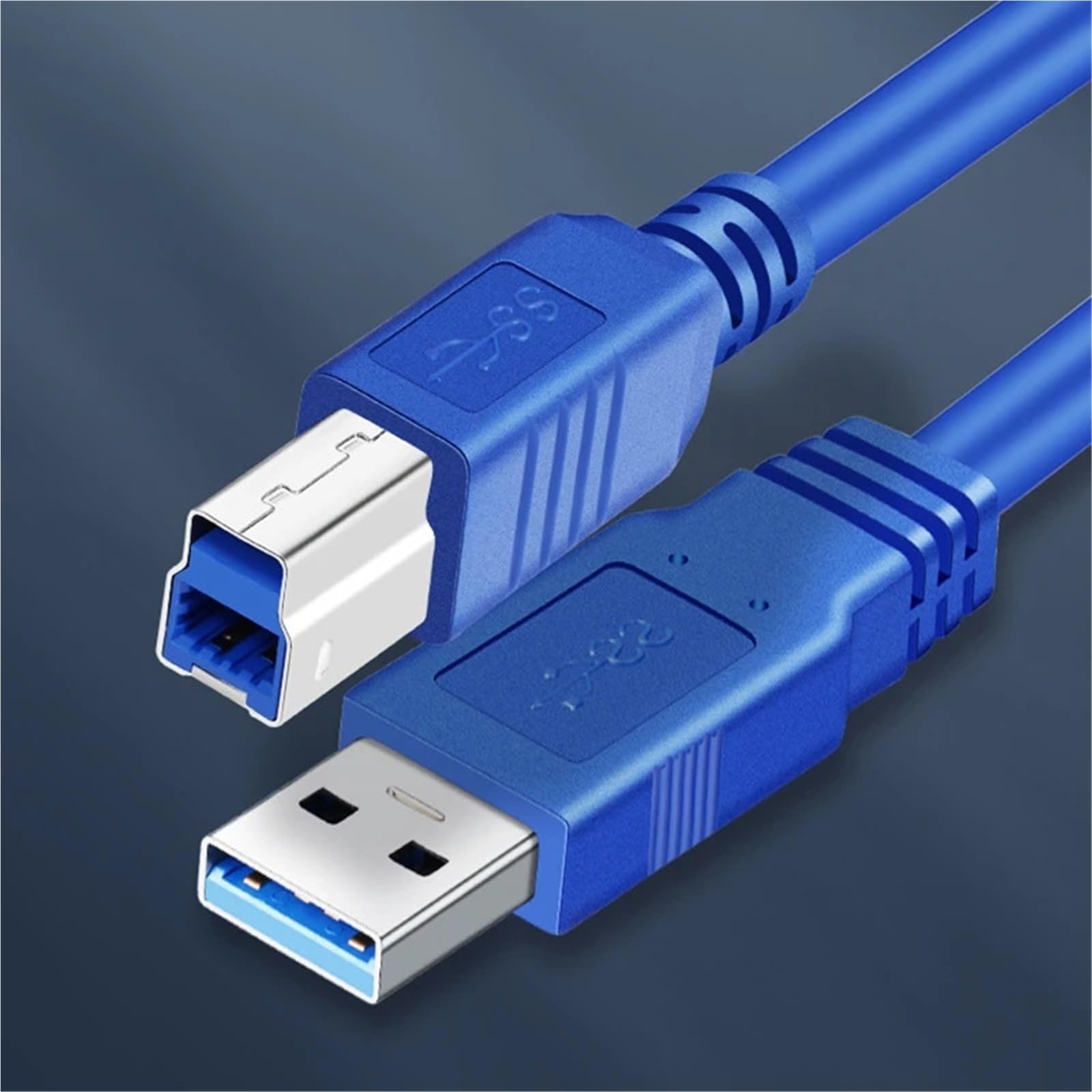5M 3M 2M USB 3.0 Type A Male to B Male Super Speed 5 Gbps Sync Data Print Printer Wire Cable do 2,5 cala HDD/SSD (3 m)