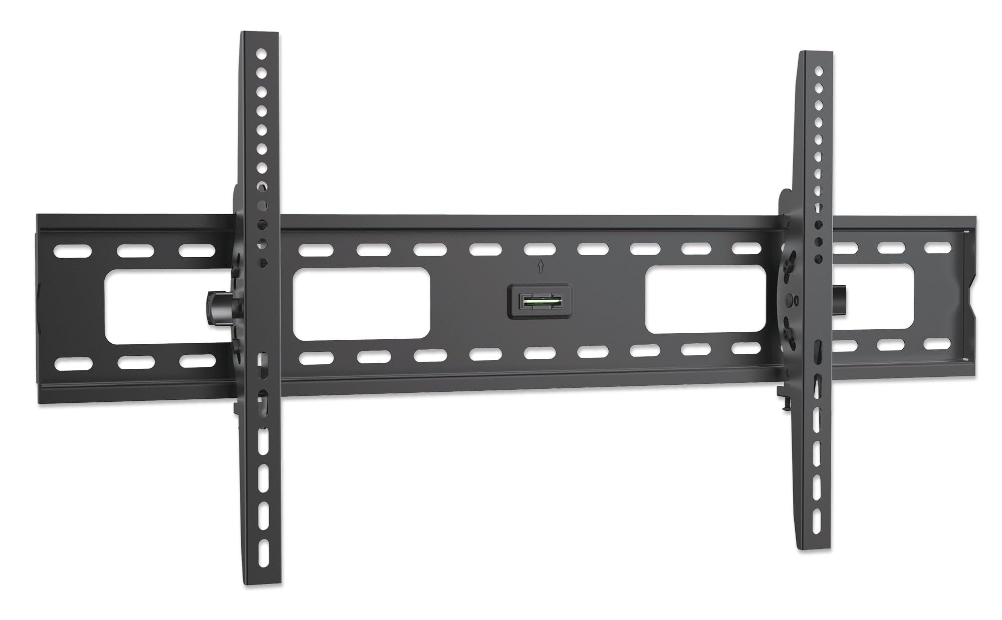 Manhattan 423830 Supporto da parete per TV (700 x 400 mm, 700 x 400 mm, 15 - 15°), Nero