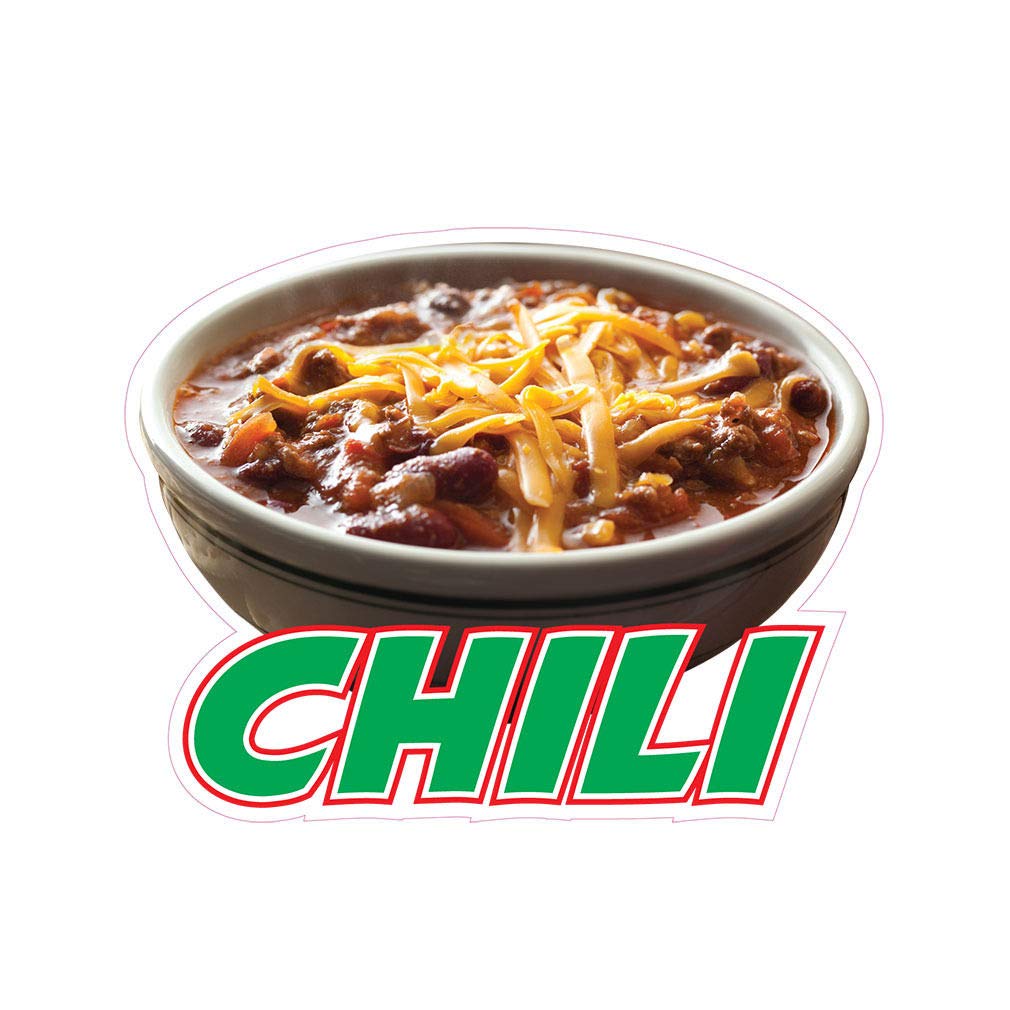 Chili Concession Restaurant Food Truck Die-Cut Vinyl Sticker 8"