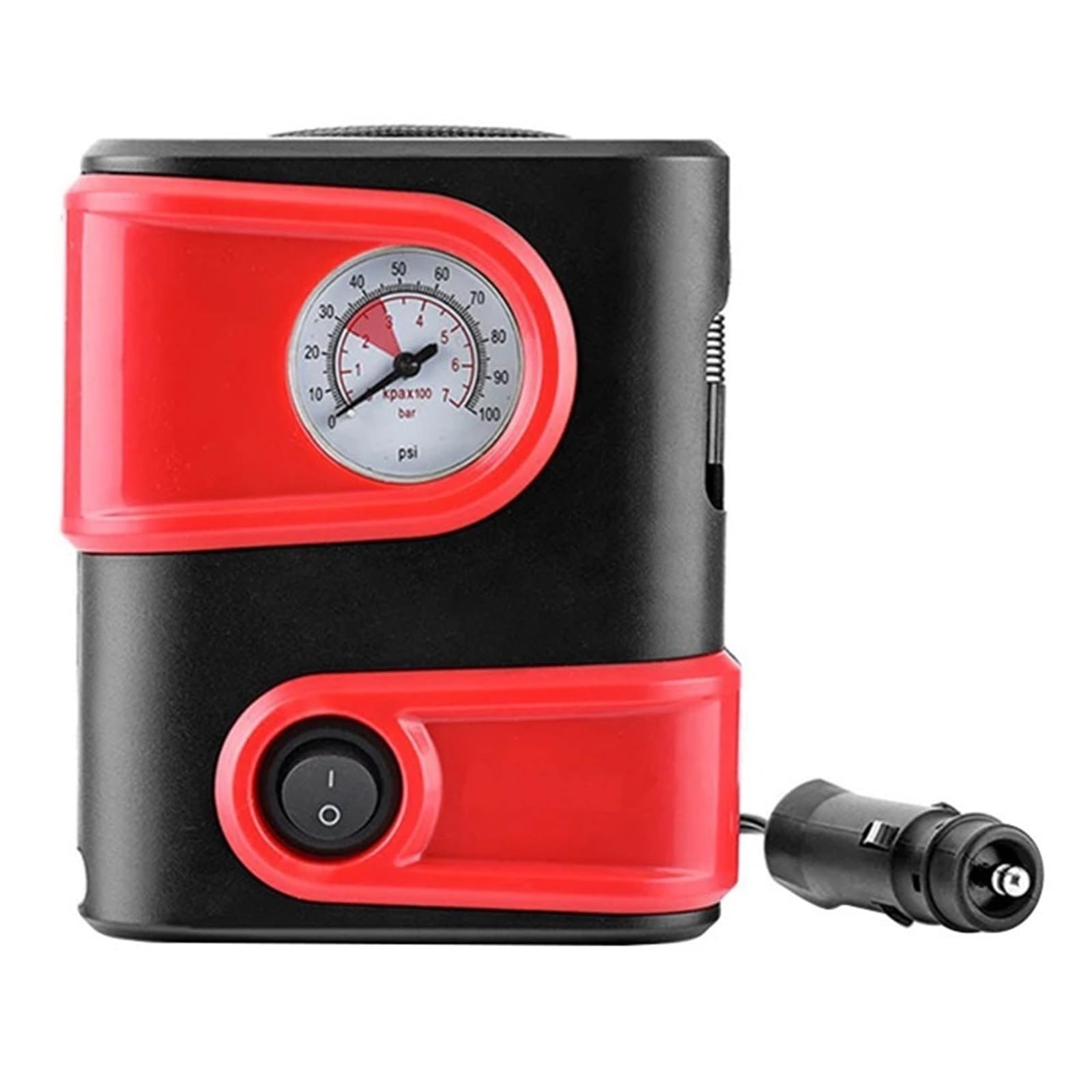 Mini Mała Sprężarka Powietrza Samochodowa Nadmuchiwana Pompa Manometryczna DC 12V 100PSI Przenośna Pompka Do Opon Inflator Rowerów Samochodowych Motocykle Natychmiastowa Inflacja