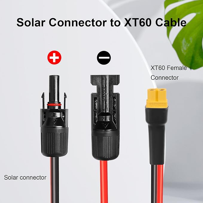 Cable de Extensión Solar XRDS -RF 10AWG 50 pies XT60 miniatura 2