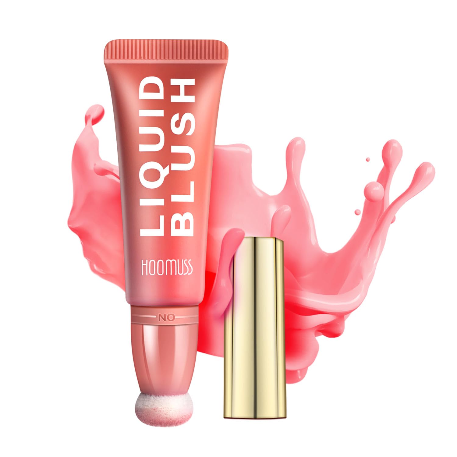 Blush Beauty Wand, Matte Blush with Cushion Applicator, Natural Liquid Blush Weightless Face Blushes Long Wearing (#2 Mystery)