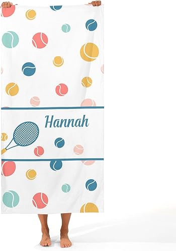 Miniatura 3 de Pelotas de tenis deportivas toalla de playa personalizada para niños, adolescentes, adultos, viajes, gimnasio, campamento, piscina, yoga