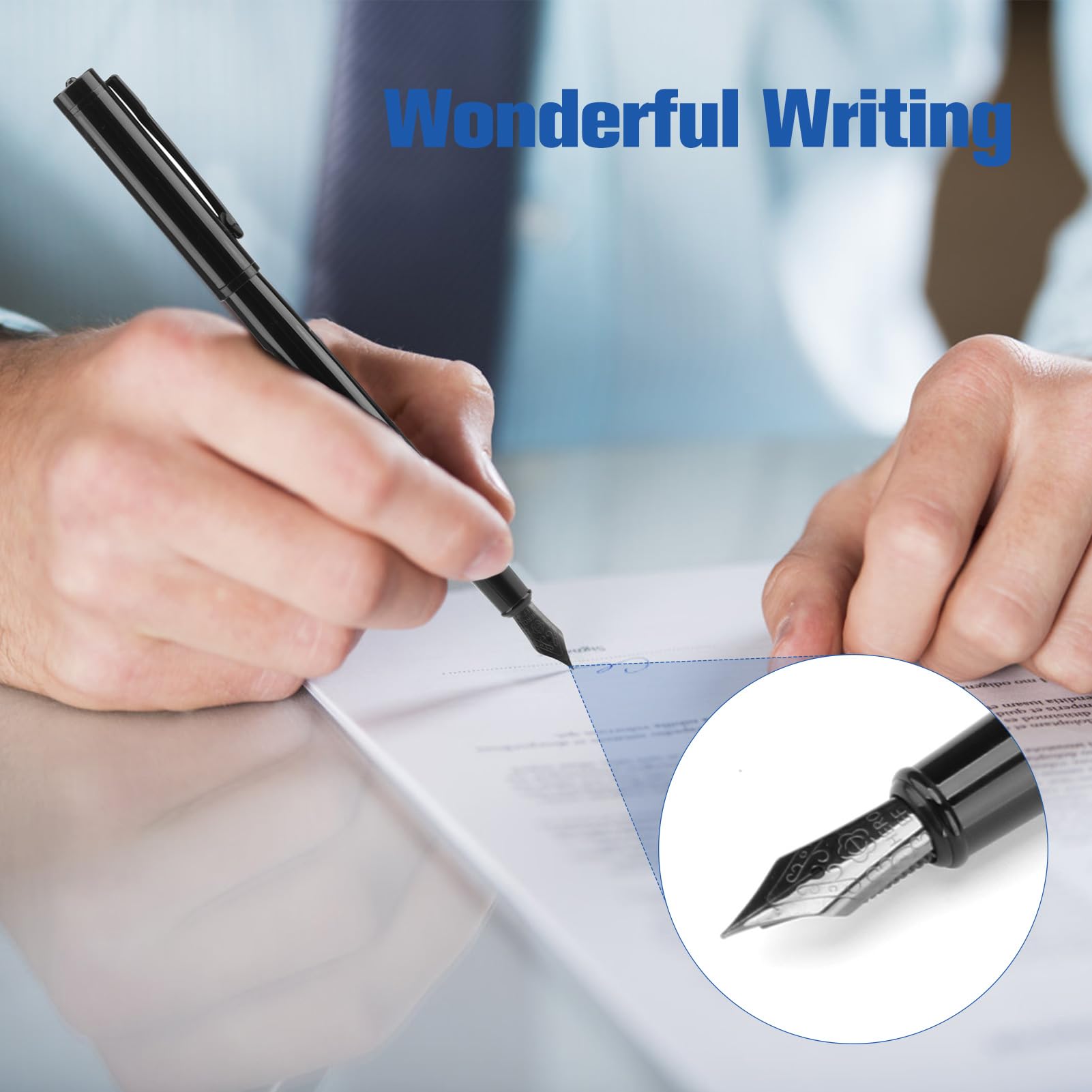 Plumas Estilográficas De Punta Extra Fina De 0,38 Mm