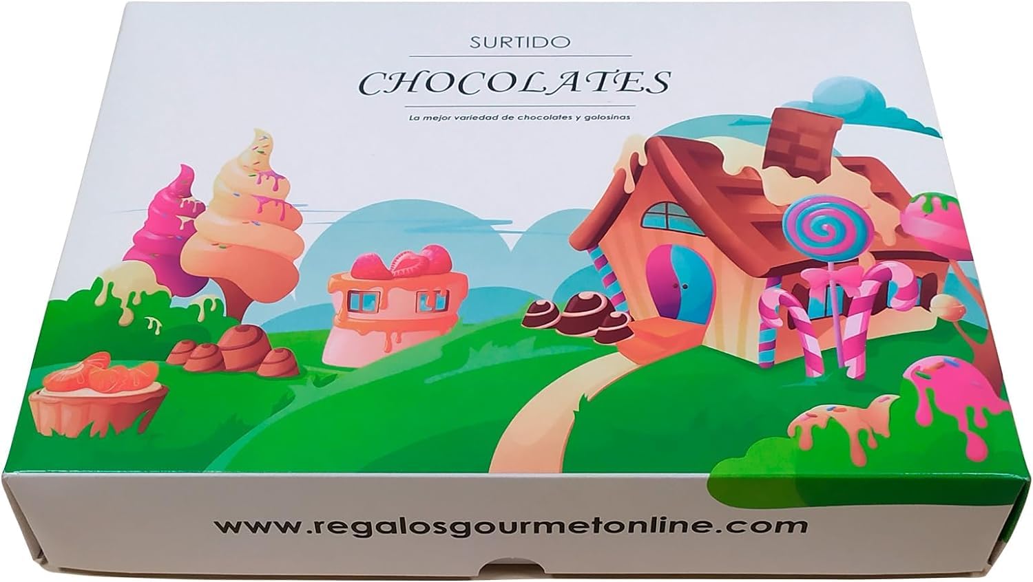 Deliex delicias de Extremadura. Surtido de chocolates para regalo. Cestas de chocolates para regalar. Regalo original para mujer y hombre amantes de lo dulce. (SURTIDO 1)