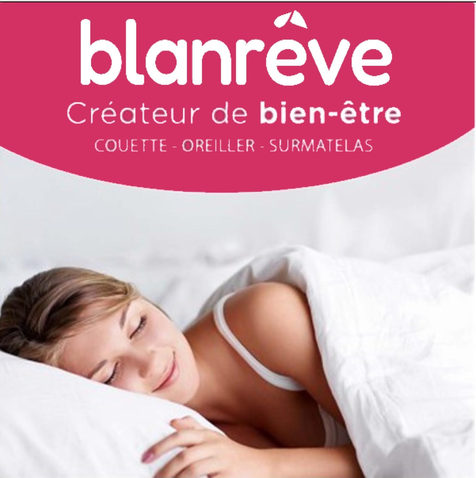 Blanrêve - 2 Couettes jumelables Toutes Saisons - 2 Personnes - 260x240 cm | Lot de 2 couettes associables par pressions pour toute l'année. 170g/m² + 250g/m². Fabrication France - Lit 160-180cm - Blanc