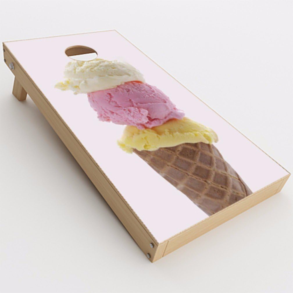 itsaskin Skin Decal Vinyl Wrap for Cornhole Game Board Bag Toss (2xpcs.) / Ice Cream Cone