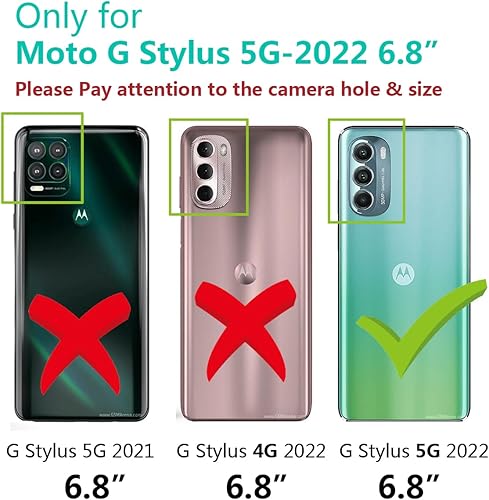 Miniatura 2 de Funda protectora para Motorola Moto G Stylus 5G (no 4G) 2022 de 6.8 pulgadas con correa para la muñeca con purpurina IMD lindo diseño de dibujos