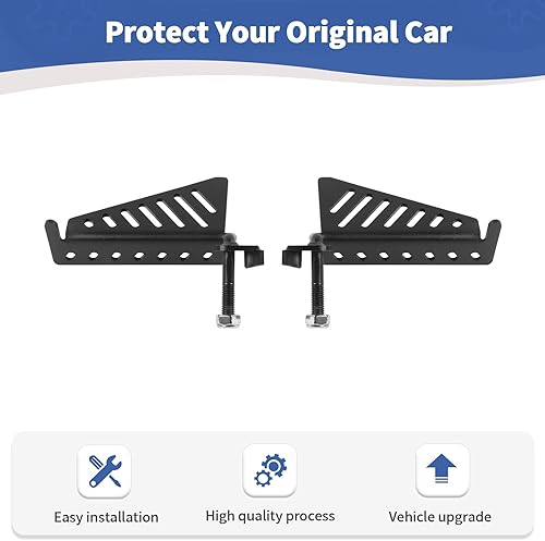 Miniatura 6 de RT-TCZ para Wrangler Pedales de descanso Pedales para Jeep Wrangler JK JKU JL JLU para Jeep Gladiator JT Accesorios de metal negro 2 unids