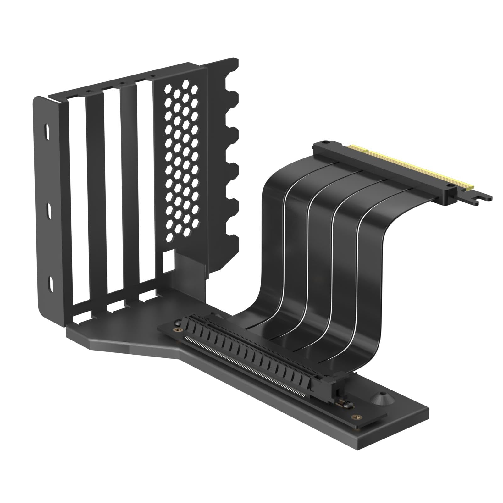 GLOTRENDS 2-Slot GPU Support Bracket with 180mm PCIe 4.0 Riser Cable for GPU Vertical Mount, Compatible with RTX 40/30 Series and Radeon RX7000/RX6000 Series, PC Cases with Open PCI 7/8-slot Design-image-6