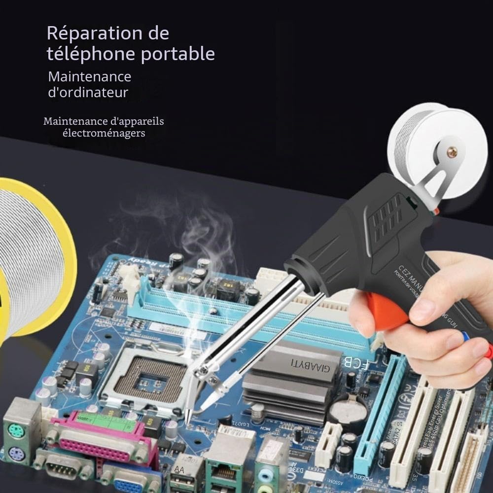 Pistolet à Souder Manuel Portable 3 En 1, 2 Outils de Soudage Laser Industriels à Chauffage Interne, Fer à Souder Multifonction, Pour RéParation Industrielle