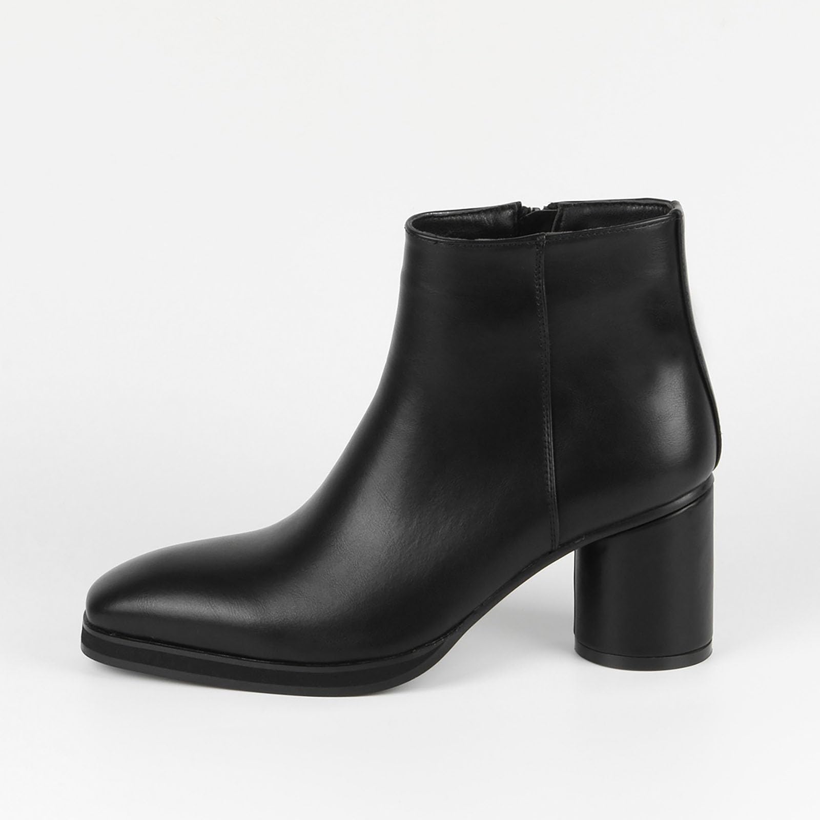 Stivaletto da Uomo con Tacco Alto Chelsea Boots Scivolare su Stile PU Pelle Doppia Cerniera Laterale Scarpe più Alte