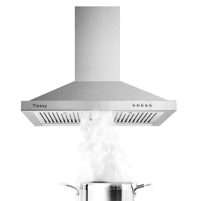 Buy Tieasy Range Hood, Range Hoods 30 inch Stainless Steel, 450 CFM