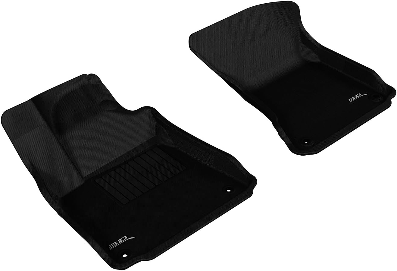 3D MAXpider Custom Fit Kagu Floor Mat (Black) for 2011-2018 Audi A8 / A8 L – 1ST Row