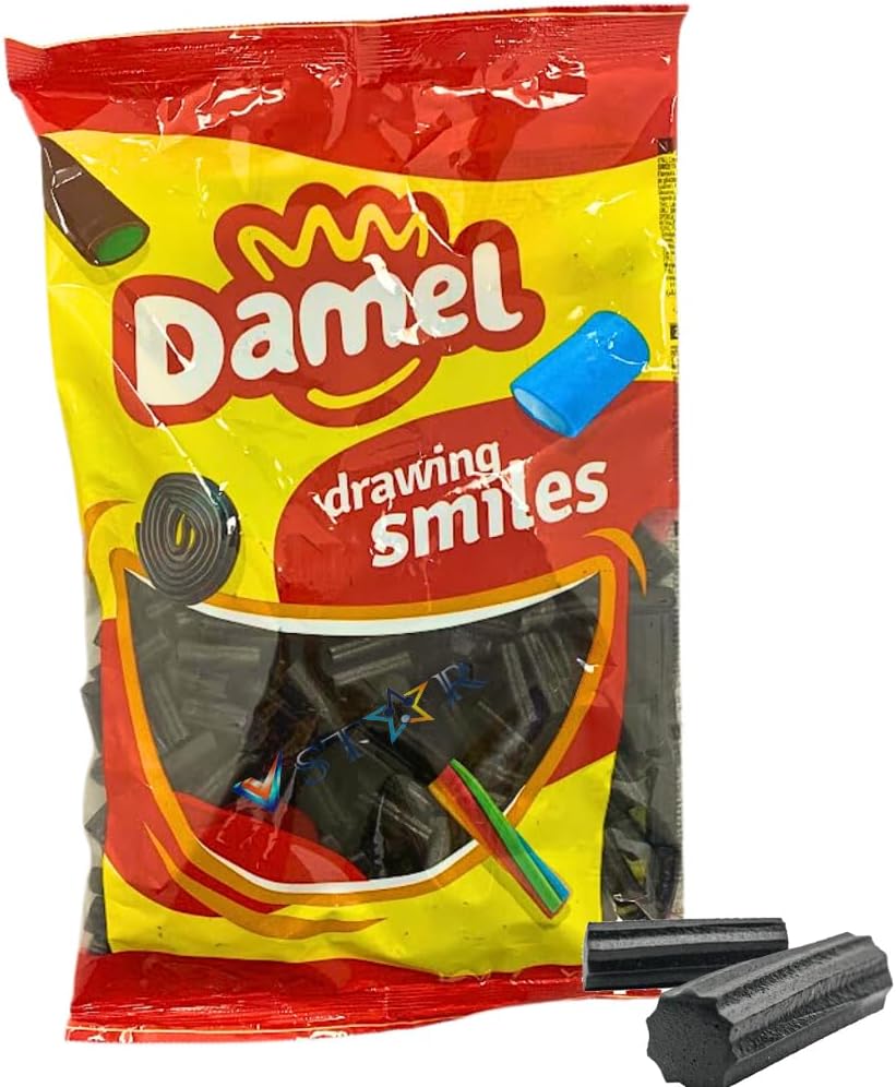 Damel Variety Flavour Sweet Bag 1kg (Liquorice Bites)