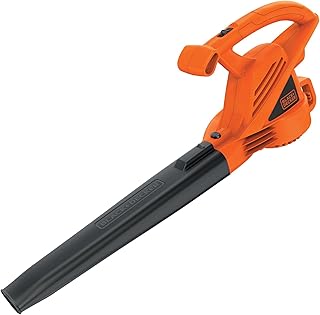 BLACK+DECKER Electric Leaf Blower, Handheld Blowers for Lawn Care, Lightweight, 180 MPH 180 CFM, 7-Amp, Corded (LB700)