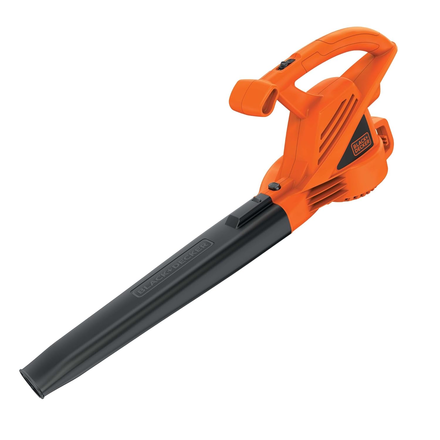 BLACK+DECKER LB700 corded electric leaf blower handheld on lawn