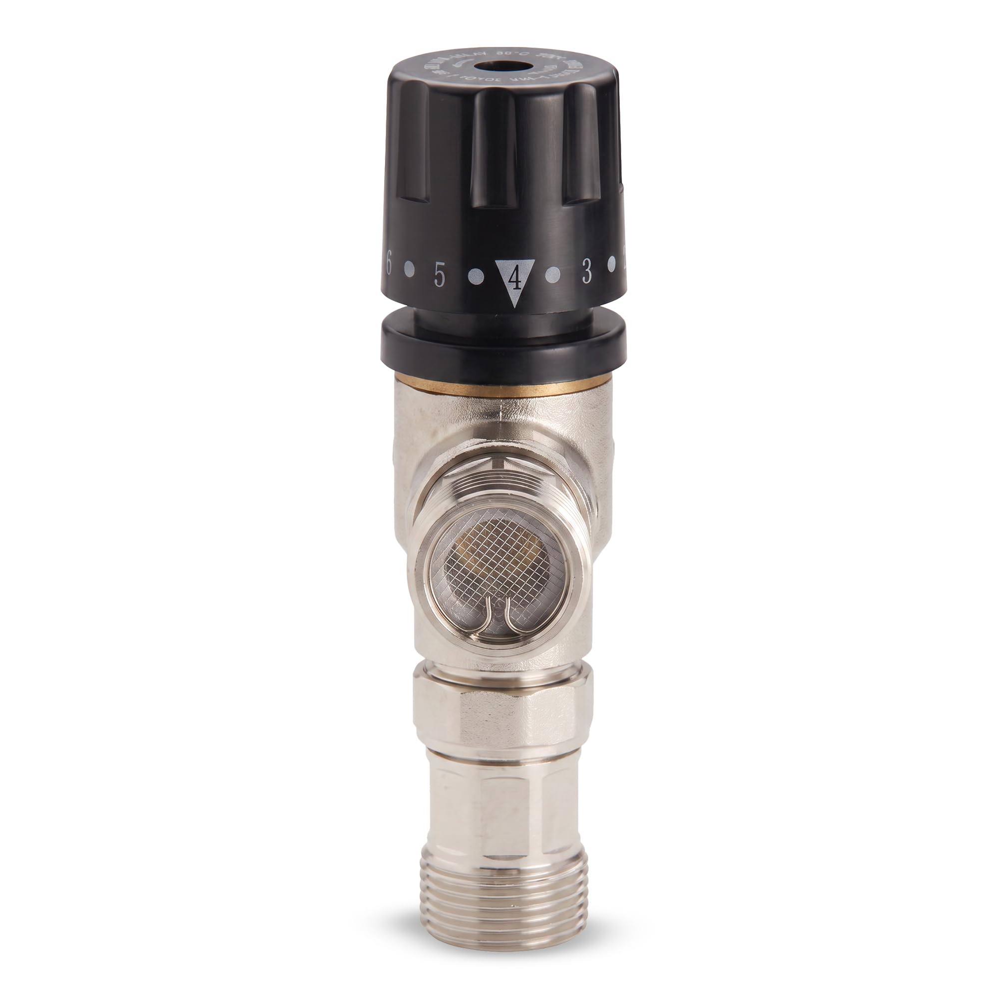 DOJA Barcelona mikser termiczny – 1/2" – mieszacz termostatyczny 3-drożny, kontrola temperatury, 3-drożny mikser z precyzyjną regulacją, oszczędność kosztów, łatwy montaż, reguluje dobre ciepło
