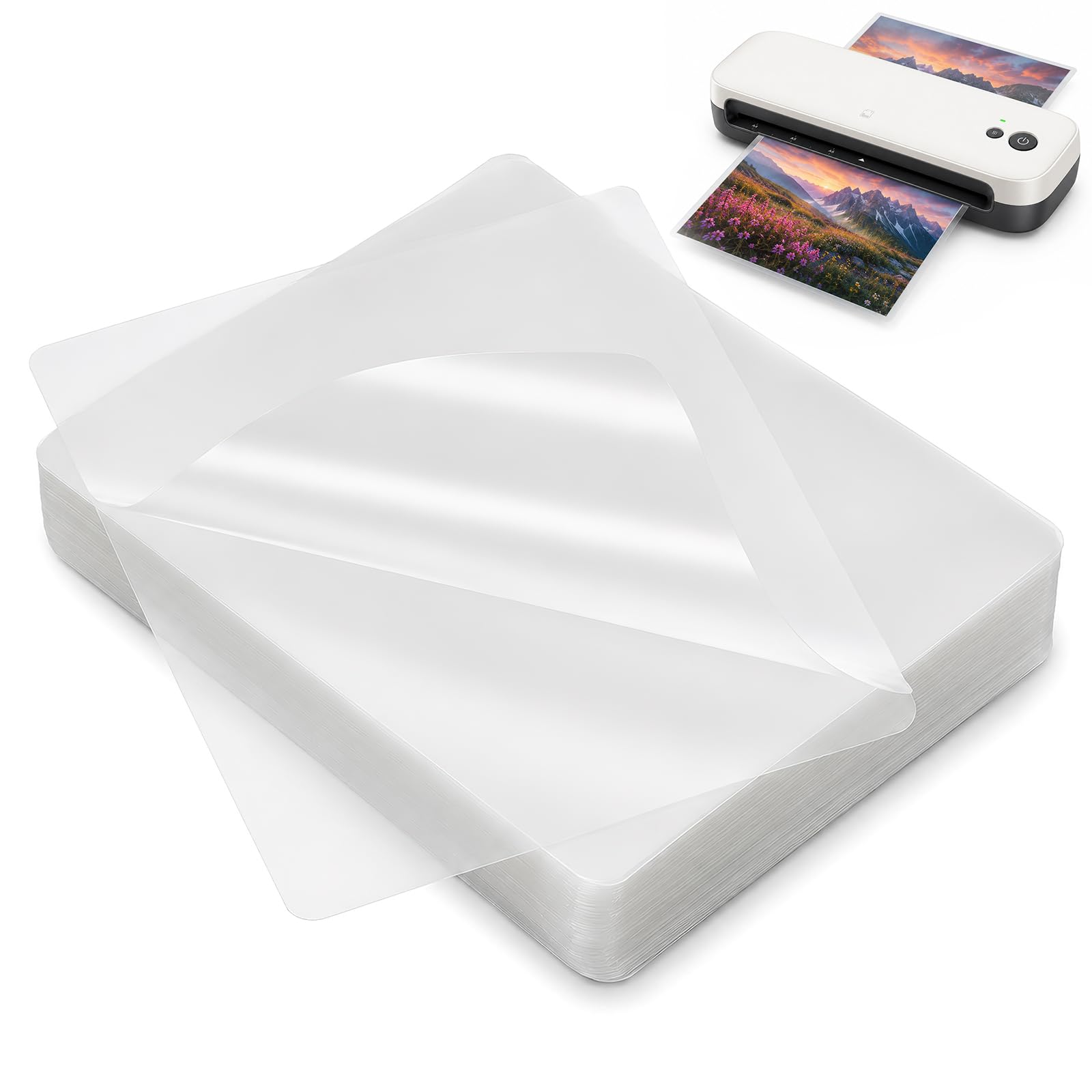 200 Pack A4 Clear Laminating Pouches, 160 Micron Double Layer Plastic Sheets for Laminators, 22.2 x 29.2 cm, Suitable for Crafts, Office and School Supplies