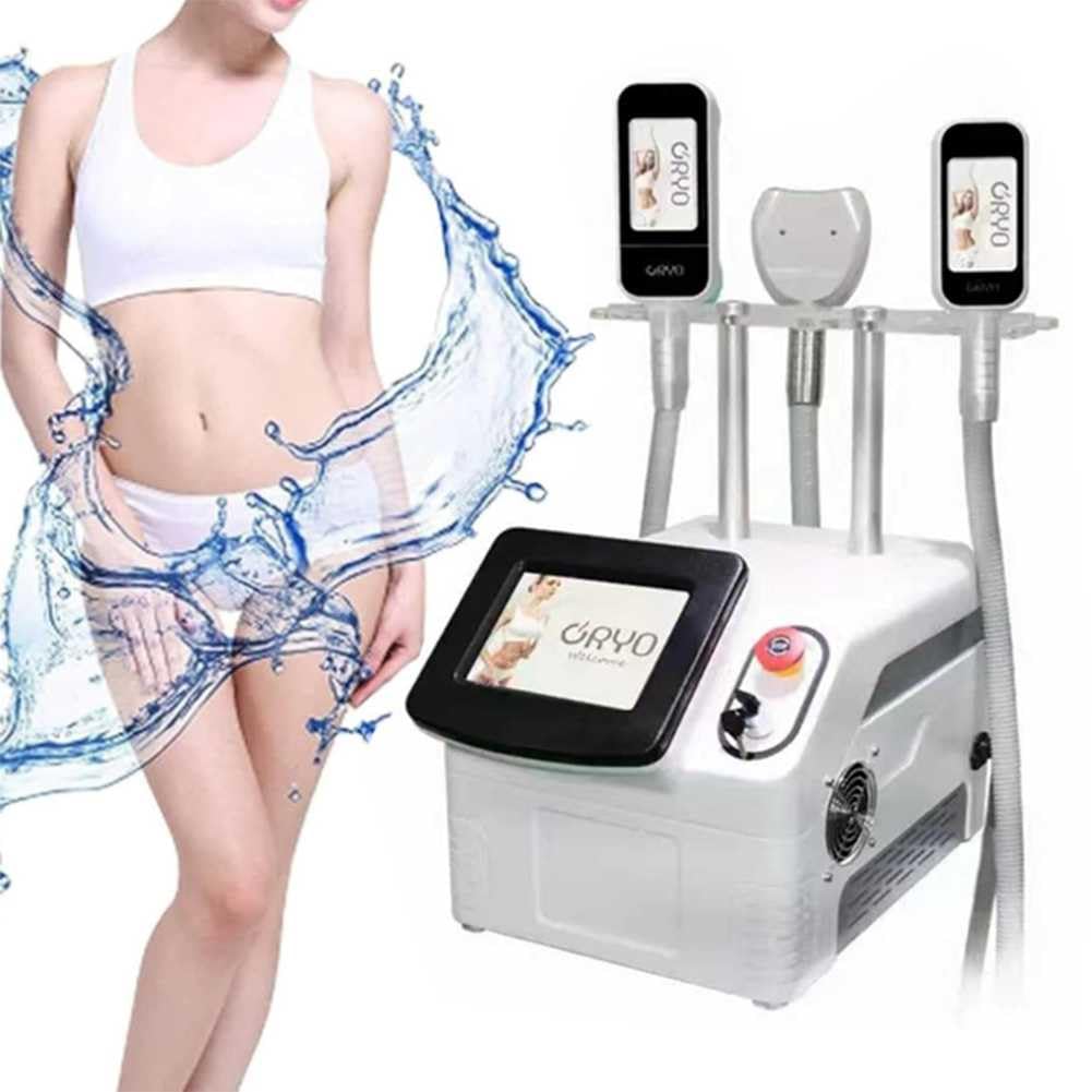 Congelamento dei Grassi Dimagrante Macchina, 360° Criolipolisi Macchina con 3 Maniglia, Massaggiatore per la Rimozione della Cellulite