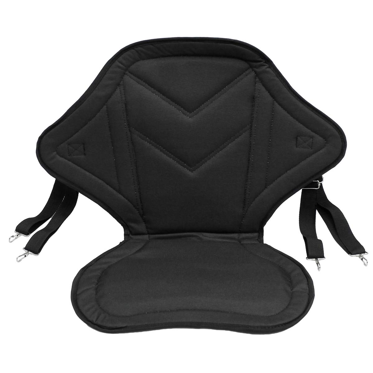 ECD Germany Sedile Kayak con Schienale Seggiolino Universale per Canoe Stand Up Tavole da Surf Sella SUP da Montare Posteriormente con Borsa Seduta Regolabile Accessori per Paddle Board