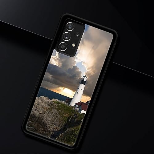 Miniatura 7 de CARLOCA Funda compatible con Samsung Galaxy A32 5G, diseño gráfico de identidad de nubes de faro, a prueba de golpes, antiarañazos, de acrílico duro