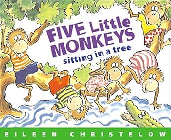 Library Binding Five Little Monkeys Sitting in a Tree (A Five Little Monkeys Story) by Eileen Christelow (1991-03-18) Book