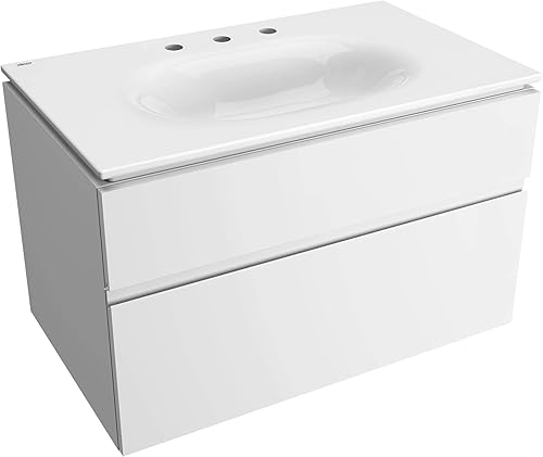 Miniatura 22 de American Standard 1297008.020 Studio S 24 - Fregadero de tocador - Centro de 8 pulgadas, color blanco