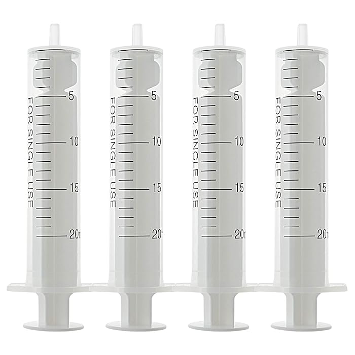 Buy 20Pcs 20ml Sterile Syringes Without Needle No Rubber Ring Syringe