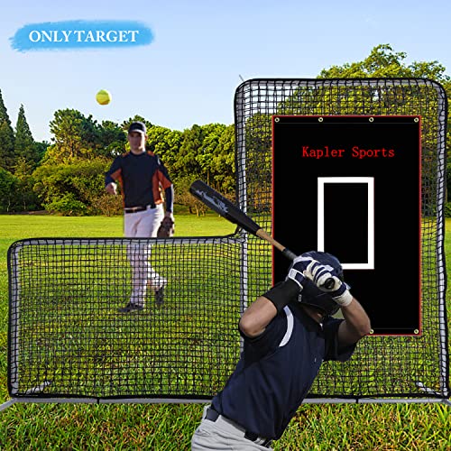 Kapler Vinyl Backstop Baseball/Softball Tarpaulin Backstop Batting Cage Target With Bungees 4X6 #TOP7