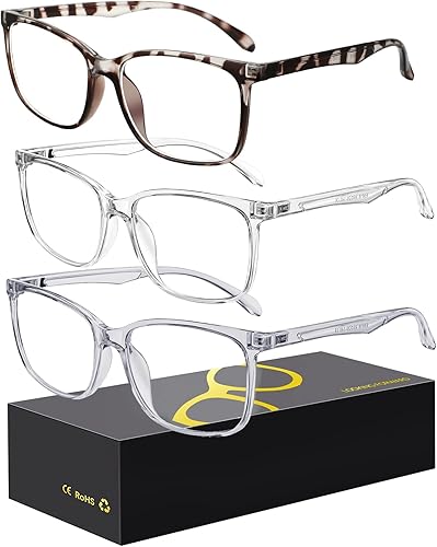 hunsquer Gafas de luz azul para hombre, gafas de bloqueo de luz azul para mujer
