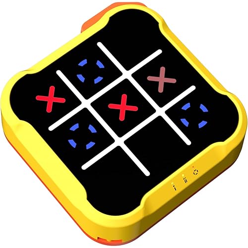 Tic Tac Toe Bolt Game, Handheld Electric Puzzle Game Console, Electronic Board Games for Educational and Memory Growth, Gift Ideal for Kids and Adults' Birthday, Portable Travel Games for Car Ride