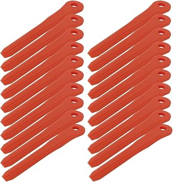 Premium PA66 Plastic Trimmer Blades - 20-Pack 5.7" Orange Replacement Set Fit for STIHL PolyCut Series