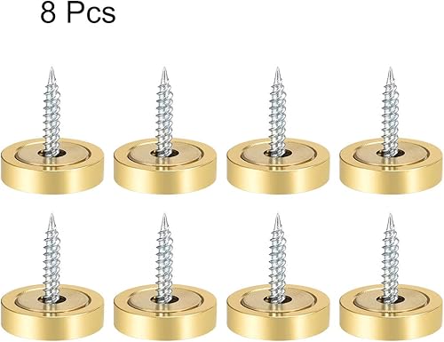 Miniatura 29 de uxcell Tornillos de espejo decorativos tapa tapa clavos acero inoxidable pulido 0.787 in 8pcs Tono plata,Oro,https:/ www.Yaxa/dp/undefined