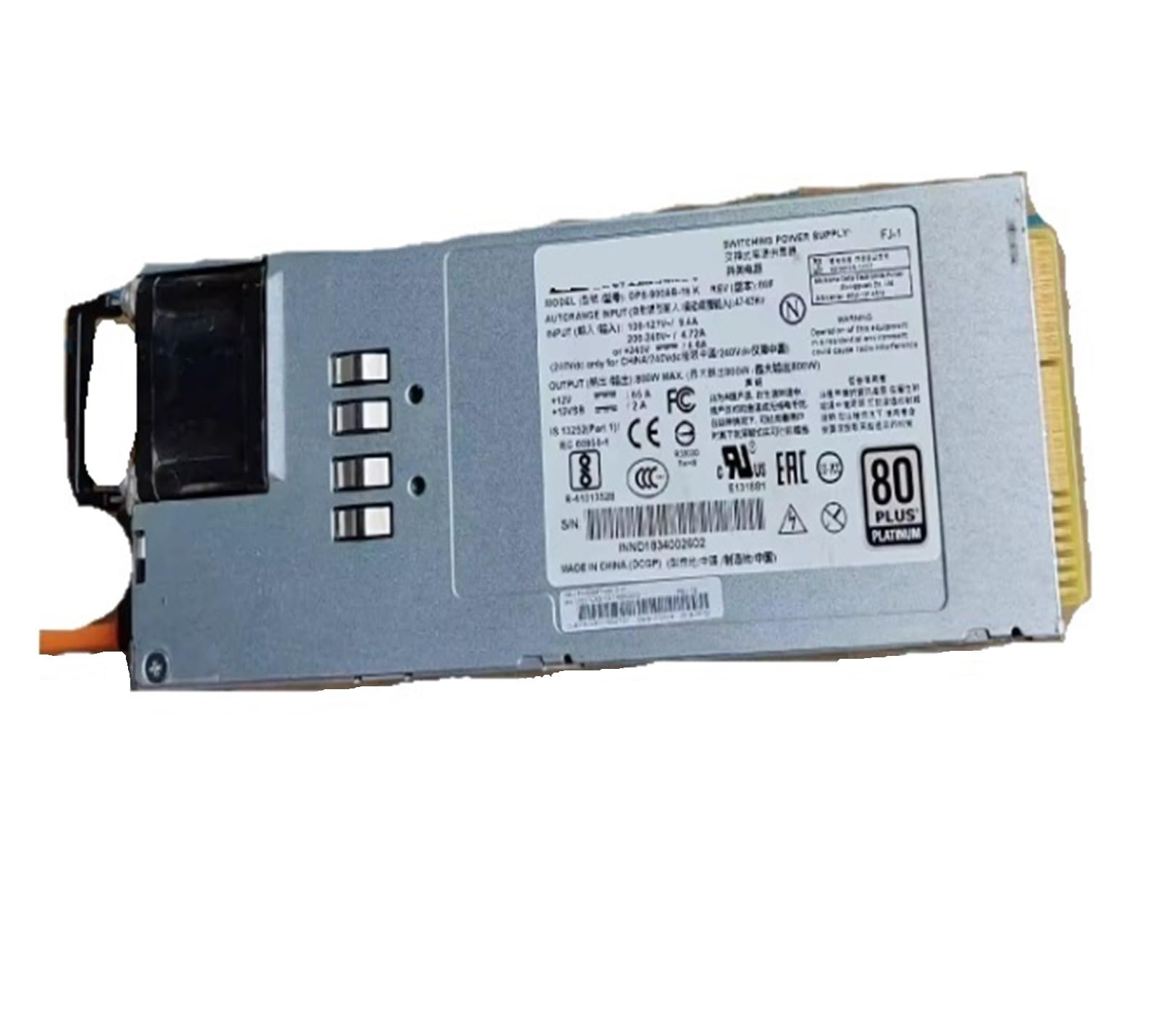 SWEWDSQG Power Supply 800W Power Supply DPS-800AB-16 K DPS-800AB-16K