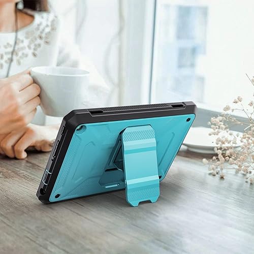 Miniatura 5 de Funda para tablet de 11 pulgadas Tuatara Rugged Unibody Hybrid Bumper Kickstand Cover DJ&RPPQ Incompatible iPad Samsung Tablet con protector de