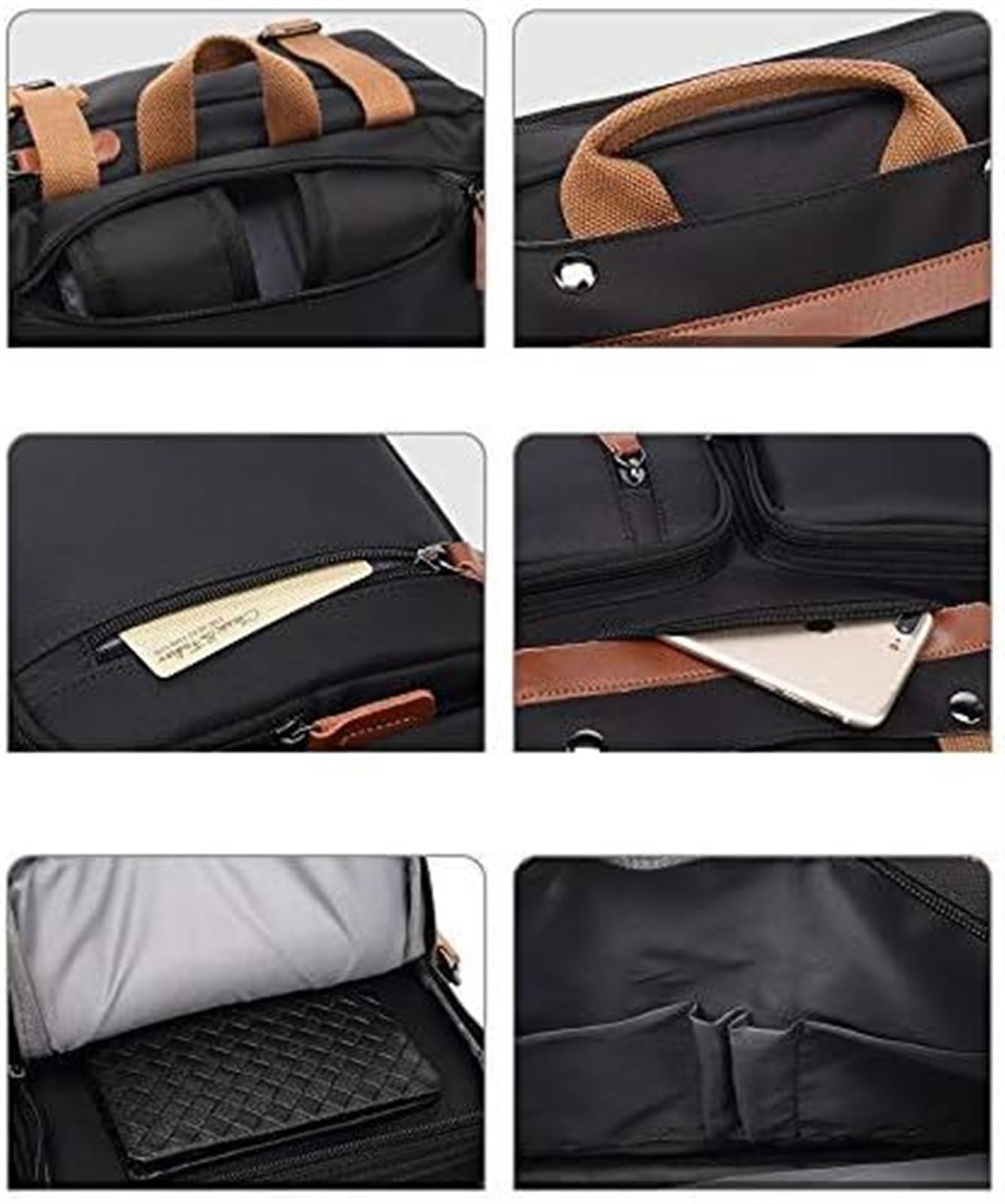 Zaino Porta PC Zaino per Laptop Borsa A Tracolla Borsa A Tracolla Borsa Per Laptop Borsa Da Lavoro Valigetta Da Viaggio Multifunzionale Zaino per PC Portatile Borsa per Laptop(Black,17.3")