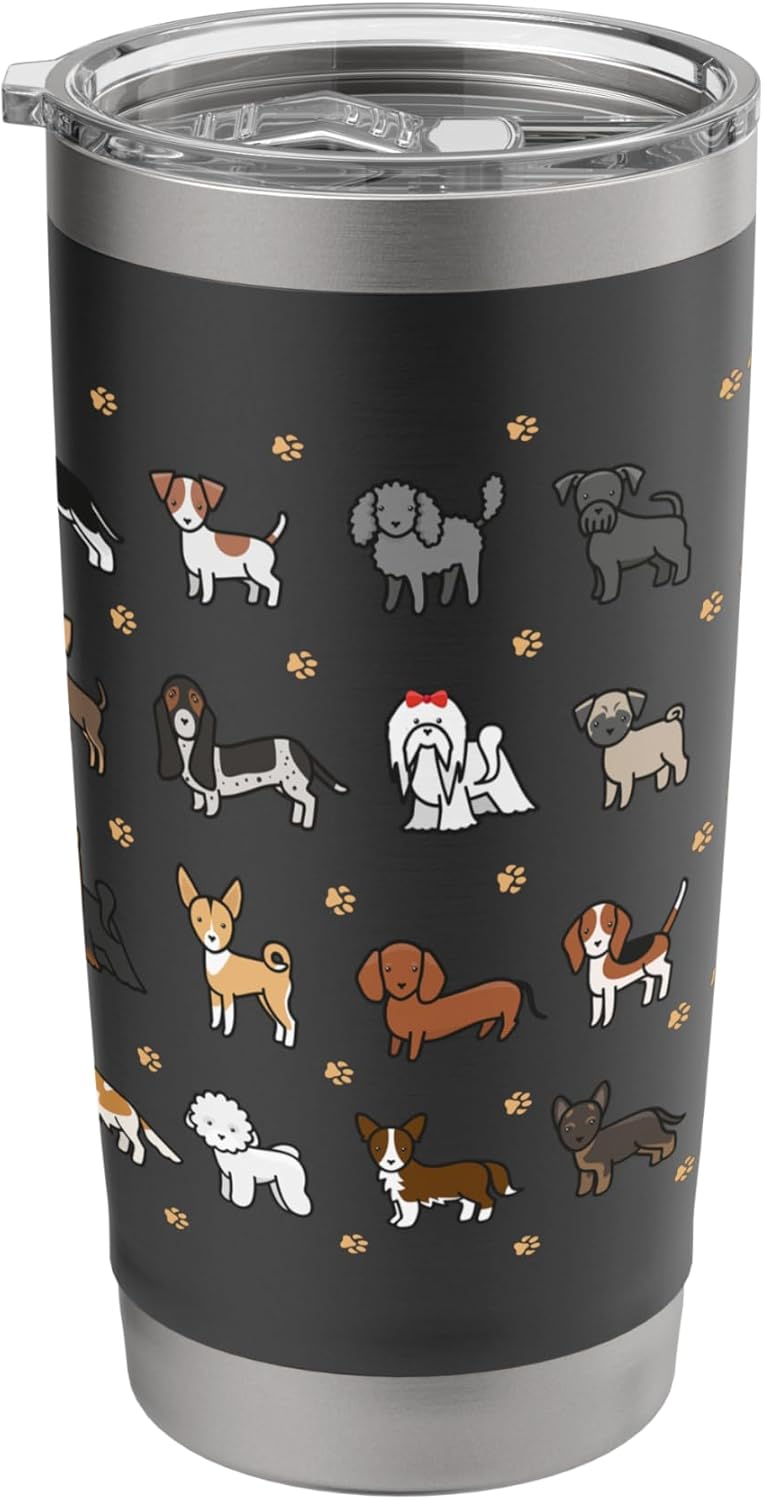 DogTumbler Puppy Lover Gift Canine Husky Beagle Collie